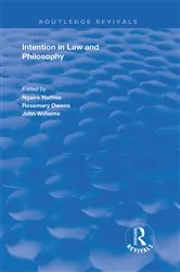 Book cover of Intention in Law and Philosophy by Ngaire Naffine