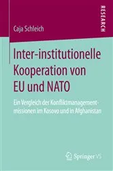 Book cover of Inter-institutionelle Kooperation von EU und NATO by Caja Schleich