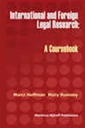 Book cover of International and Foreign Legal Research by Marci Hoffman