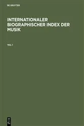 Book cover of Internationaler Biographischer Index der Musik by Kurt Dorfmüller