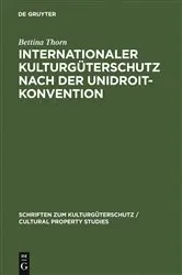 Book cover of Internationaler Kulturgüterschutz nach der UNIDROIT-Konvention by Unknown