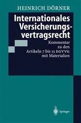 Book cover of Internationales Versicherungsvertragsrecht by Heinrich Dörner