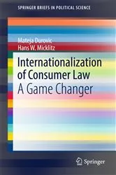 Book cover of Internationalization of Consumer Law by Mateja Durovic