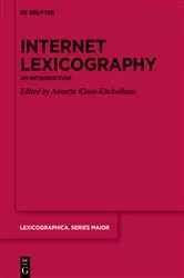 Book cover of Internet Lexicography by Annette Klosa-Kückelhaus