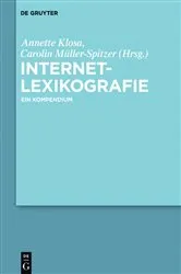 Book cover of Internetlexikografie by Annette Klosa