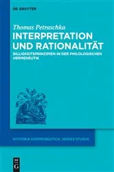 Book cover of Interpretation und Rationalität by Thomas Petraschka