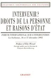Book cover of Intervenir droits de la personne et raison d'Etat by Académie Universelle des Cultures
