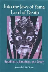 Book cover of Into the Jaws of Yama, Lord of Death by Karma Lekshe Tsomo