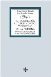 Book cover of Introducción al derecho civil y derecho de la persona by Jorge Sirvent García
