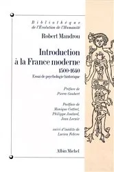 Book cover of Introduction à la France moderne 1500-1640 by Robert Mandrou