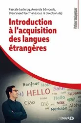 Book cover of Introduction à l'acquisition des langues étrangères by Unknown