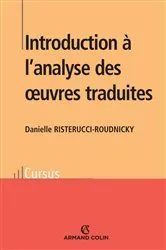 Book cover of Introduction à l'analyse des oeuvres traduites by Danielle Risterucci-Roudnicky