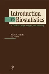 Book cover of Introduction to Biostatistics by Ronald N. Forthofer