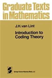 Book cover of Introduction to Coding Theory by J. H. van Lint