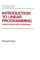Book cover of Introduction to Linear Programming by Richard Darst