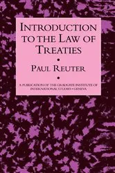 Book cover of Introduction To The Law Of Treaties by Paul Reuter