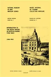 Book cover of Introduction to the social history of Scots in Quebec (1780-1840) by Lynda Price
