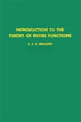 Book cover of Introduction to the Theory of Entire Functions by Unknown