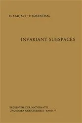Book cover of Invariant Subspaces by Heydar Radjavi