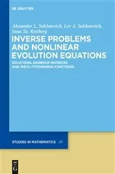 Book cover of Inverse Problems and Nonlinear Evolution Equations by Alexander L. Sakhnovich