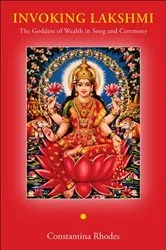 Book cover of Invoking Lakshmi by Constantina Rhodes