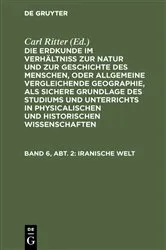 Book cover of Iranische Welt (2nd ed.) by Carl Ritter