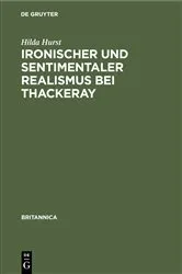 Book cover of Ironischer und sentimentaler Realismus bei Thackeray by Hilda Hurst