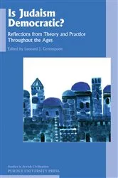 Book cover of Is Judaism Democratic? by Leonard J. Greenspoon