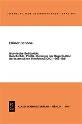 Book cover of Islamische Solidarität by Ellinor Schöne