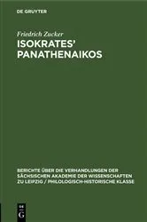 Book cover of Isokrates’ Panathenaikos by Friedrich Zucker