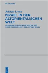 Book cover of Israel in der altorientalischen Welt by Rüdiger Liwak