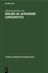 Book cover of Issues in Japanese Linguistics by Unknown