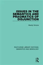 Book cover of Issues in the Semantics and Pragmatics of Disjunction by Unknown