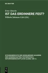 Book cover of Ist das Erdinnere fest? by Ernst Jänecke