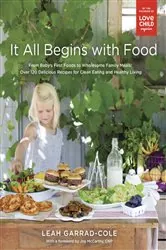 Book cover of It All Begins with Food by Leah Garrad-Cole