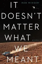 Book cover of It Doesn't Matter What We Meant by Rob Winger