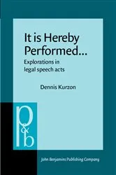 Book cover of It is Hereby Performed... by Dennis Kurzon