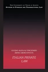 Book cover of Italian Private Law by Guido Alpa