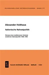 Book cover of Italienische Nahostpolitik by Alexander Holthaus