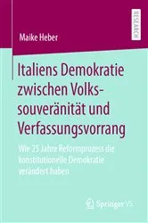 Book cover of Italiens Demokratie zwischen Volkssouveränität und Verfassungsvorrang by Maike Heber