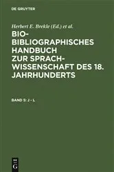 Book cover of J - L by Herbert E. Brekle