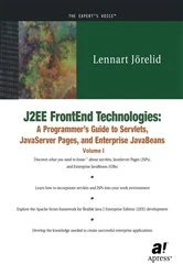 Book cover of J2EE FrontEnd Technologies by Lennart Jorelid