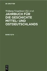 Book cover of Jahrbuch für die Geschichte Mittel- und Ostdeutschlands. Band 13/14 by Historische Kommission