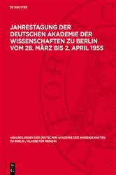 Book cover of Jahrestagung der Deutschen Akademie der Wissenschaften zu Berlin vom 28. März bis 2. April 1955 by Unknown