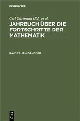 Book cover of Jahrgang 1881 by Carl Ohrtmann