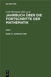 Book cover of Jahrgang 1889 by Carl Ohrtmann