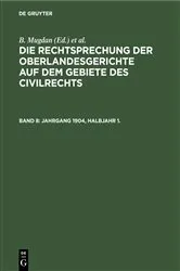 Book cover of Jahrgang 1904, Halbjahr 1. by Unknown
