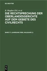 Book cover of (Jahrgang 1908, Halbjahr 2.) by B. Mugdan