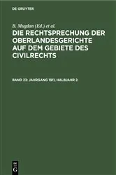 Book cover of Jahrgang 1911, Halbjahr 2. by B. Mugdan