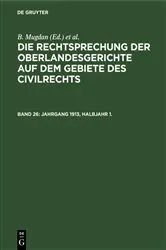 Book cover of Jahrgang 1913, Halbjahr 1. by Unknown